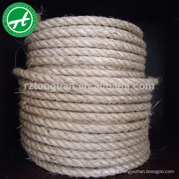 Corde de jute naturelle torsadée à 3 brins